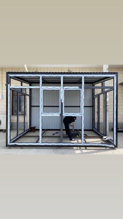 Замена Стекло Москитная Сетка Пластиковые Окна Двери Витражи в Таразе