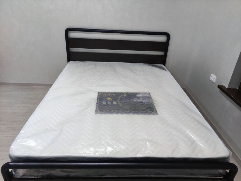 Двуспальная  Кровать Loft krovat темир крават metal kalavat Лофт