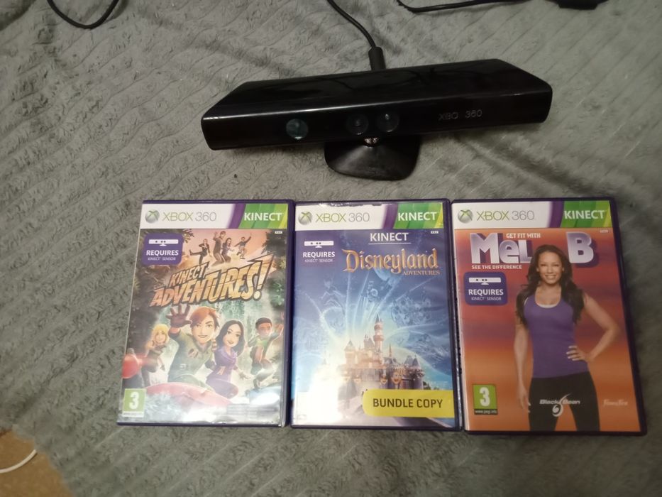 Комплект кинект + игры на Xbox 360