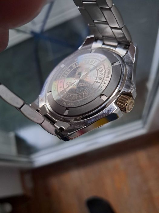 Ceas Swiss Hanowa geam safir (premium la preț ofertă) urgent