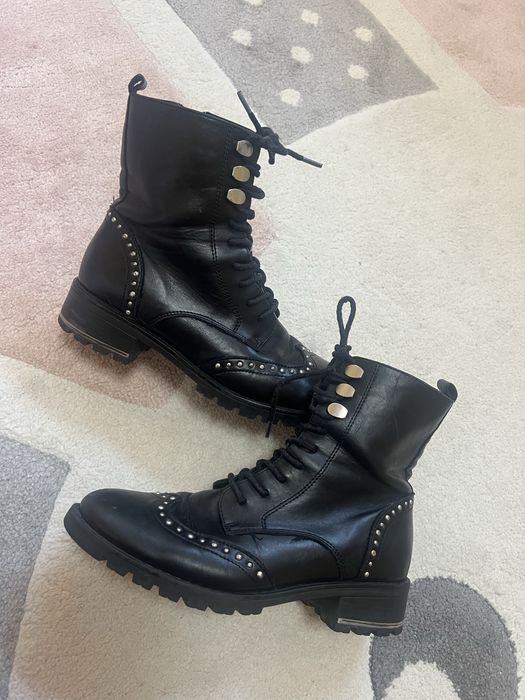 Дамски боти от естествена кожа Deichmann