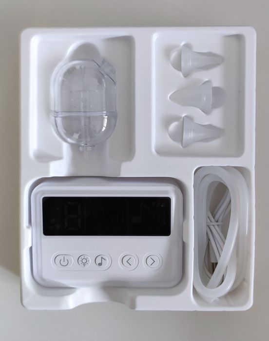 Aspirator nazal silentios, rezervor mare, 9 trepte, melodii calme