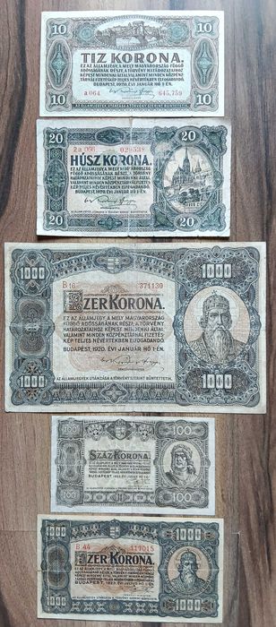 Bancnote Ungaria și Norvegia