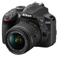Aparat foto DSLR Nikon D3400, 24,2MP Black + Obiectiv AF-P 18-55mm VR