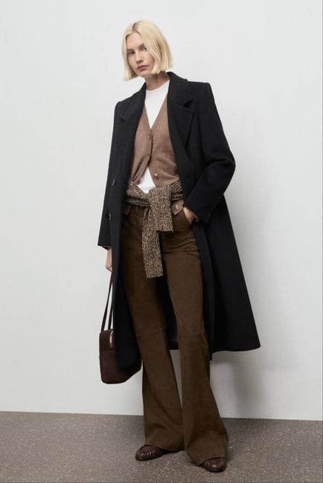 Palton Mango amestec lana