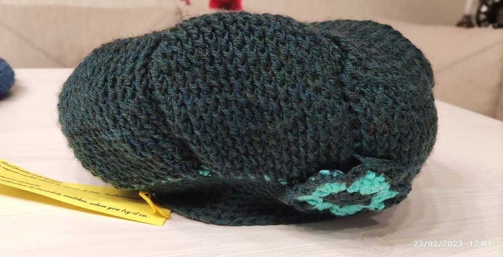 Beretă Bască handmade tricotate croșetate manual