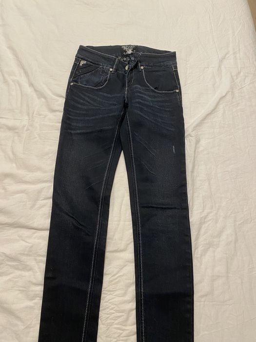 Blugi skinny cu strasuri Lois