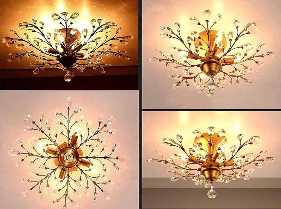 Candelabru modern, Ganeed,  lustra cristale, K9