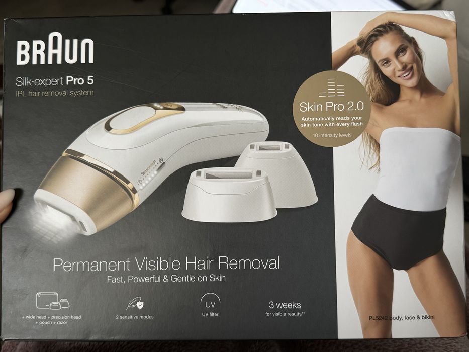 Epilator Braun IPL Pro 5 nou, in cutie sigilata, cu 2 ani garantie
