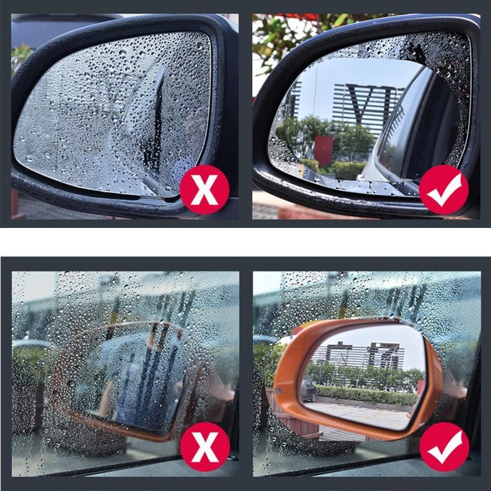 Folie anti aburire pentru oglinda auto, moto. 2 buc
