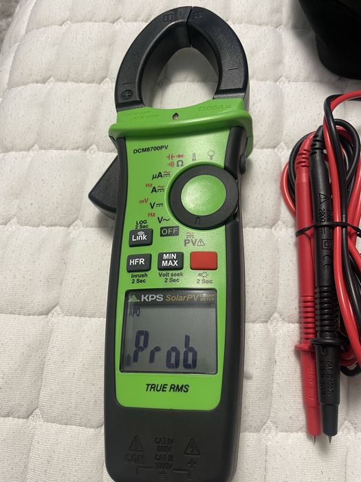 Clampmetru digital pentru sisteme fotovoltaice 1500 A KPS
