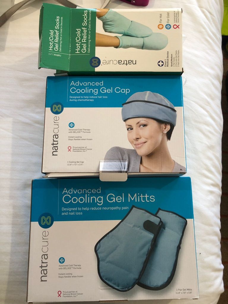 Set de protectie pentru chimioterapie - cap, maini si picioare