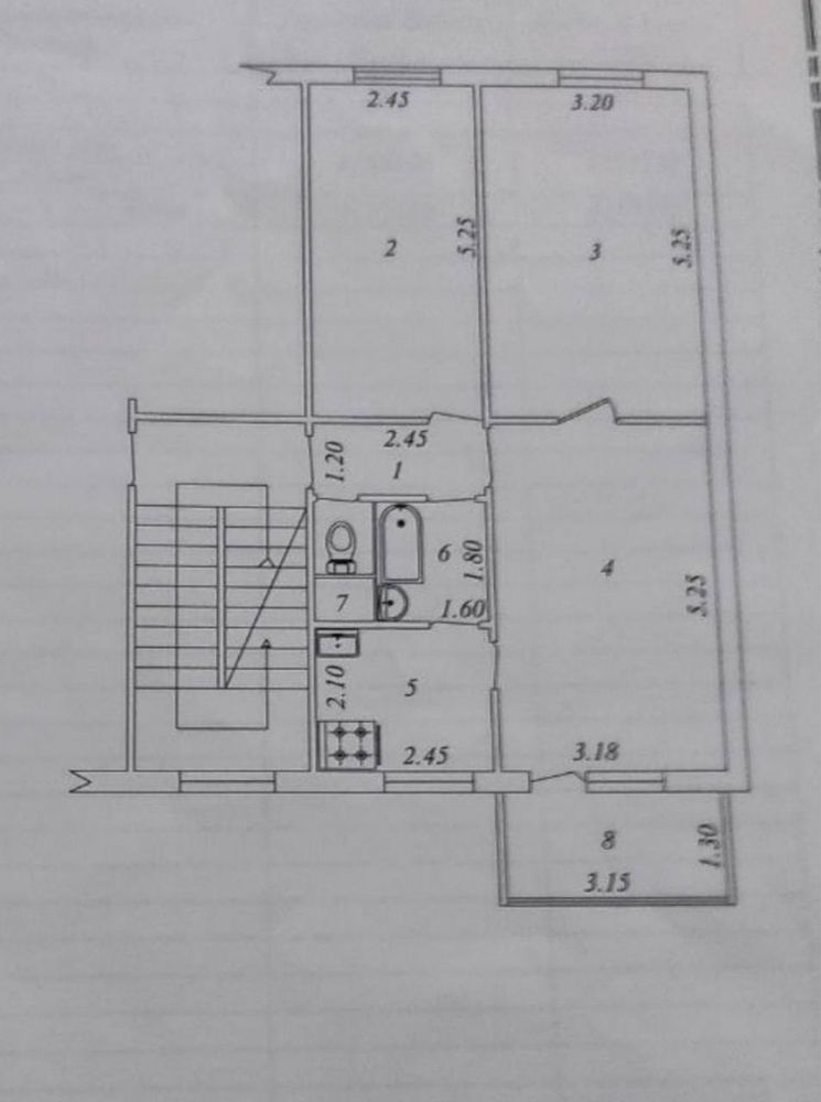 3 ком/3/4 площадь 67м2. Феруза, школа 221, Экобазар
