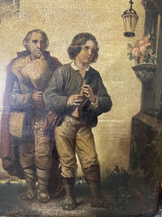 Tablou vechi-cromolitografie