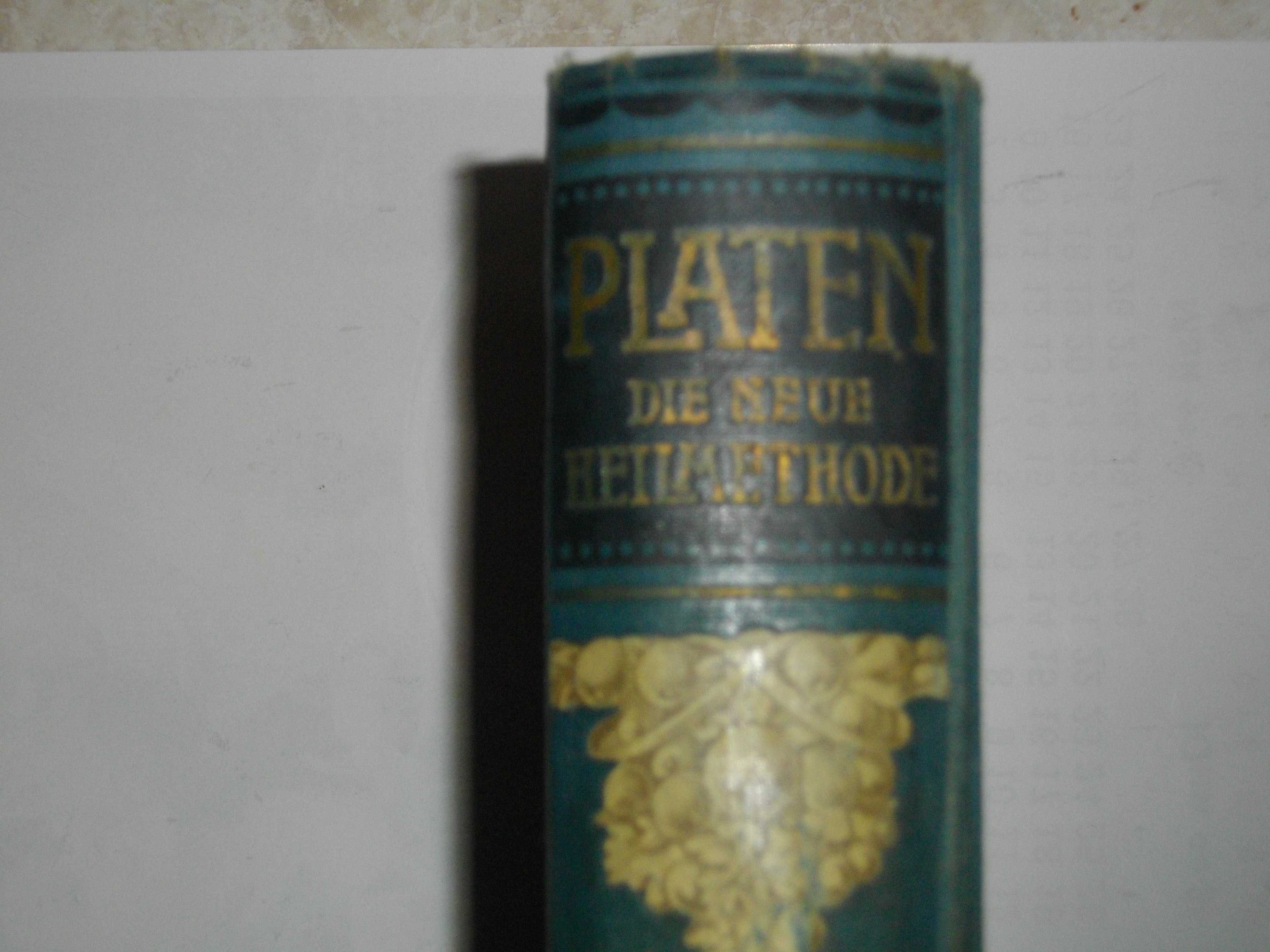 1913г-Антикварен Стар Медицински Учебник-"Platen Die Neue Hellmethod"