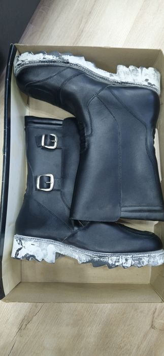 Кожени мото ботуши