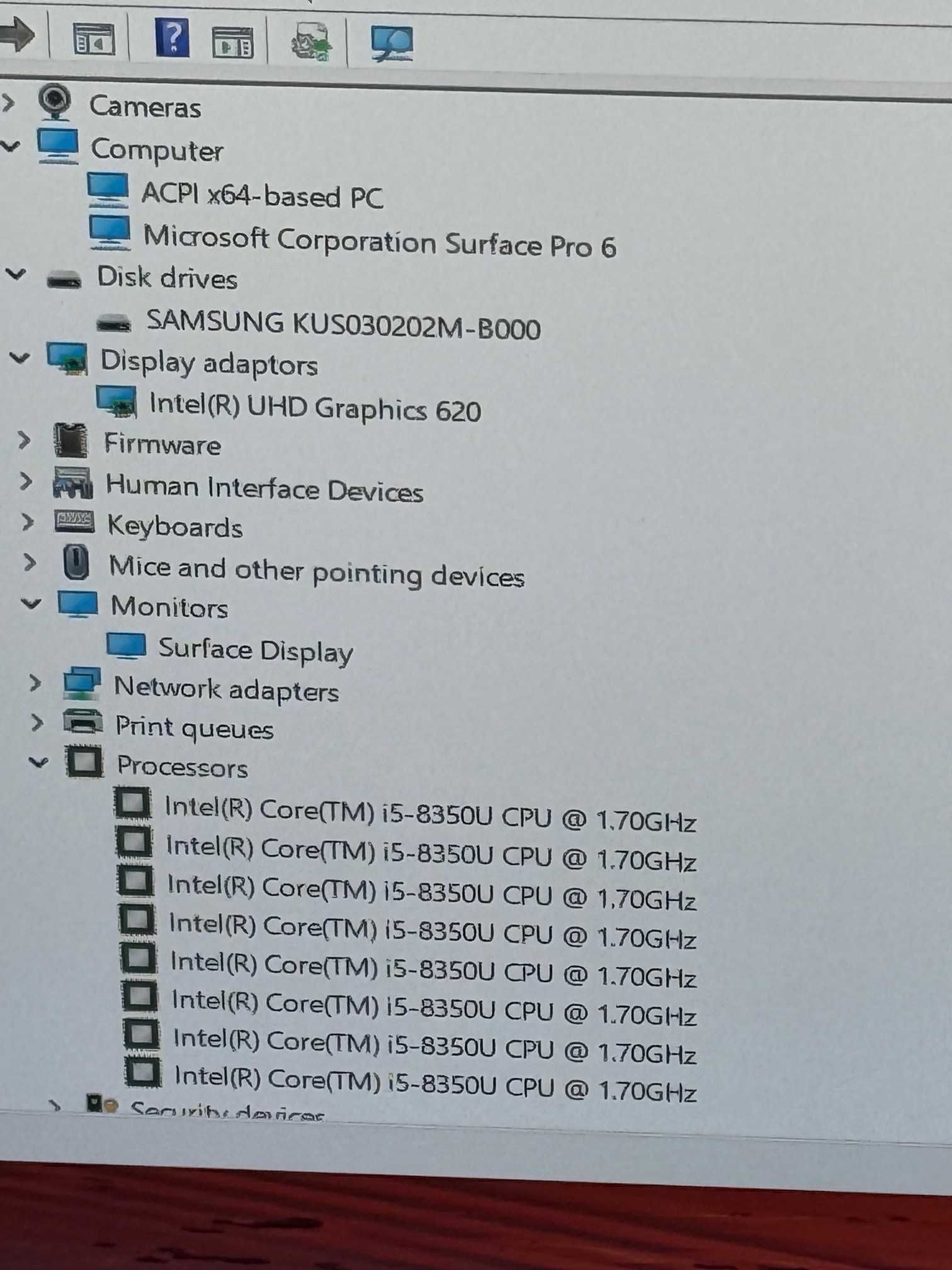 Microsoft Surface Pro 6 i5 8th/8RAM/256SSD черен цвят