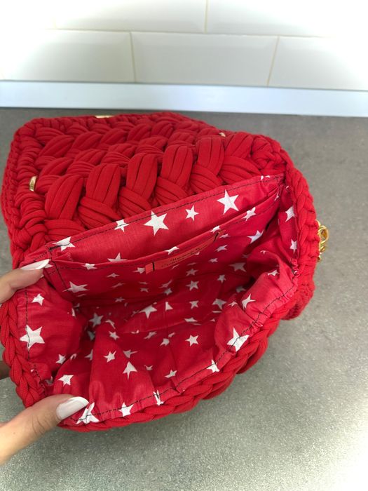 Geanta Handmade calitatea I, Bucuresti, rosie, dama