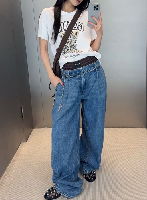 Дънки dior alexander wang mugler loewe alaia chrome hearts