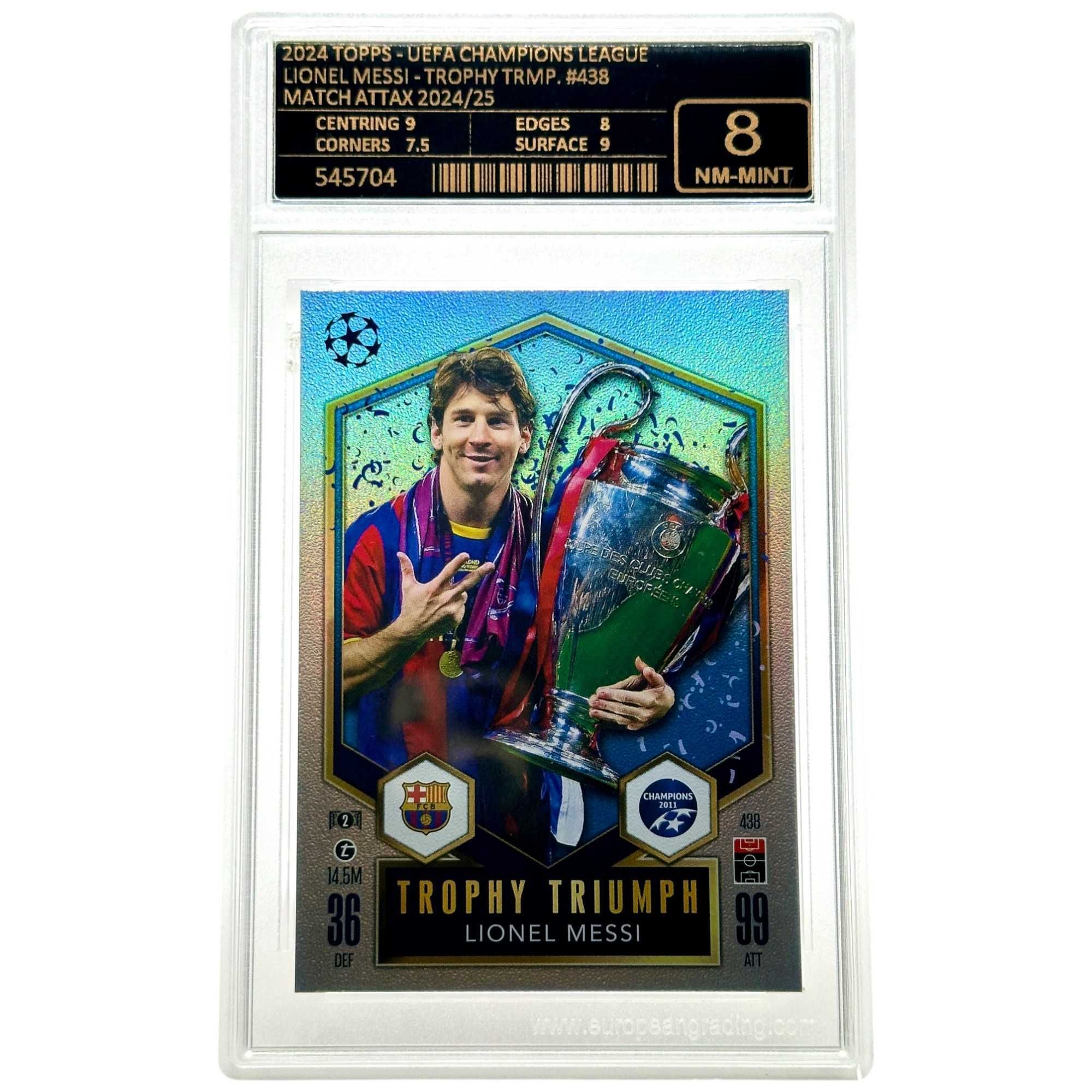 Cartonas de fotbal Lionel Messi 2024 Topps Match Attax Barcelona EG 8