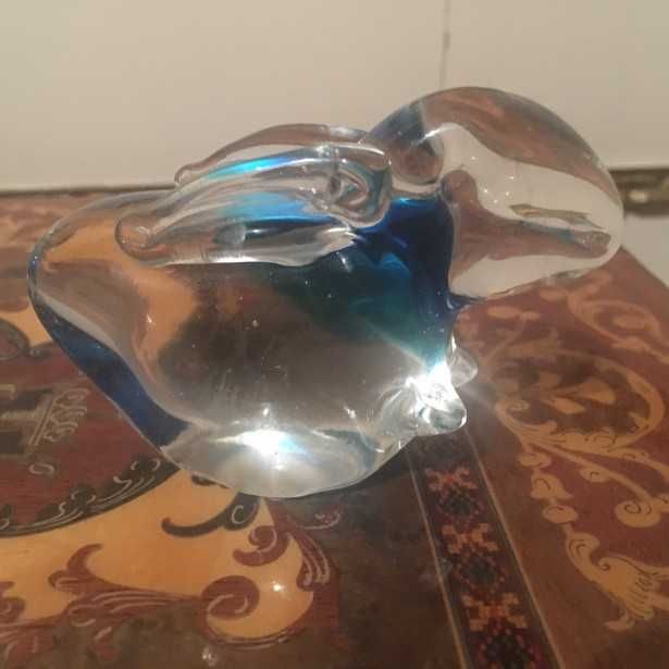 Deosebit lot-cinci iepurasi -sticla Murano-Italia