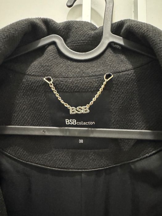 Bsb черно зимно палто