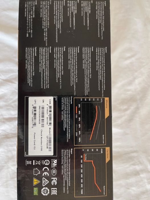 Sursa Gigabyte P750 Gm  80plus GOLD Modulară