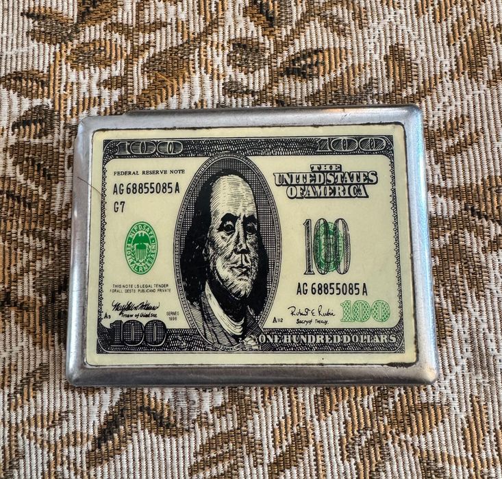 Портсигар Доллар Франклин Редкий