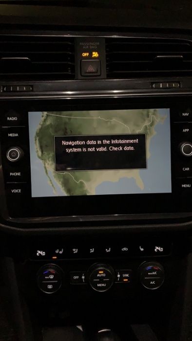 Европейска AS Сд Карта за US Навигация VW Discover Media MIB2 SKODA Am