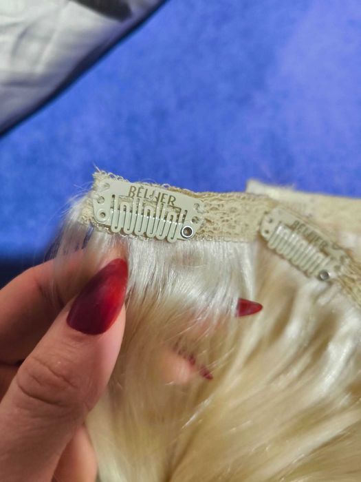 Extensii BelHer Deluxe par 100% natural Remy, 65 cm blond deschis