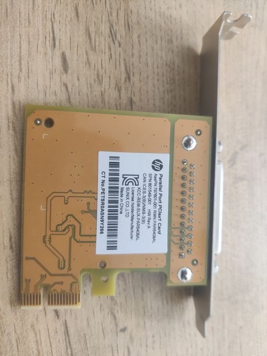 HP Paralel port PCI exp 1 (Плата Paralel port )