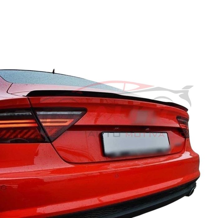 Лип спойлер за багажник – Audi A7 C7 2010–2018, черен гланц, ауди а7
