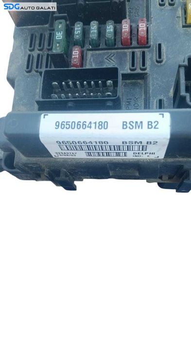 Unitate Modul Calculator Confort Tablou Panou Sigurante BSM B2 Peugeot 307 2001 - 2008 Cod 9650664180 [M8836]