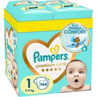 Pampers premium care, размер 1,  144 броя