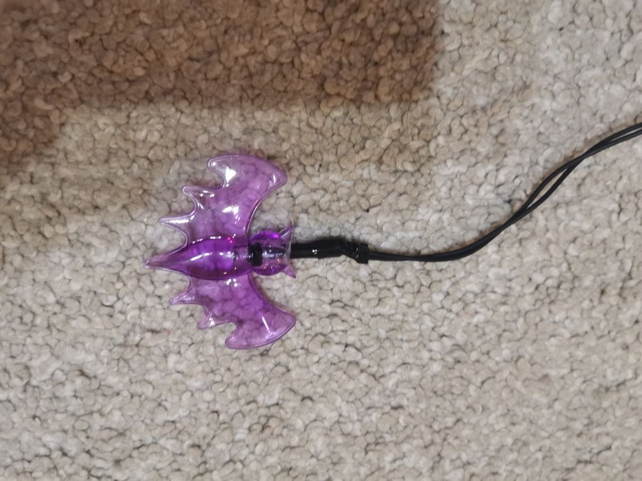 Хелоуин украса лампички Прилеп скелет каубой размер S