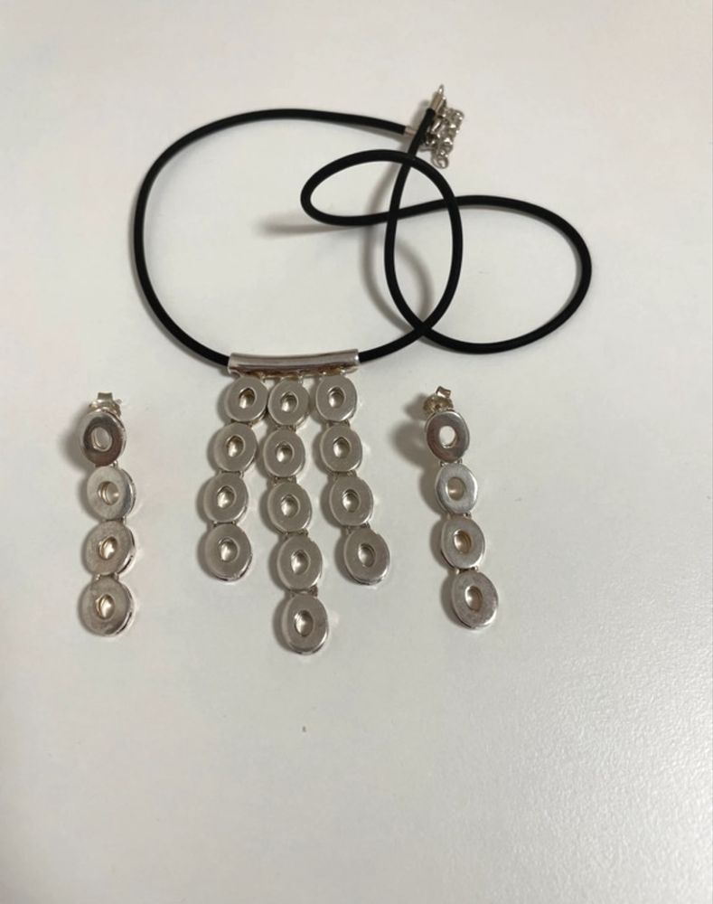 Set argint 925 colier + cercei