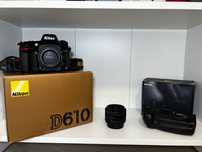 Nikon D610 + Nikon 50 mm+ Grip