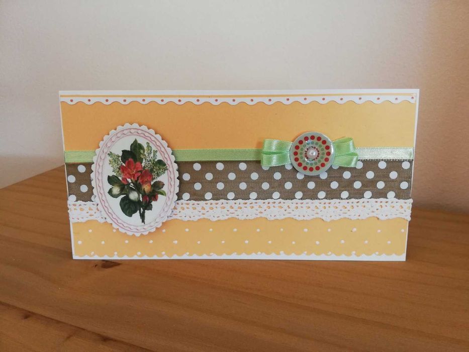 Картички с цветя РЪЧНА изработка