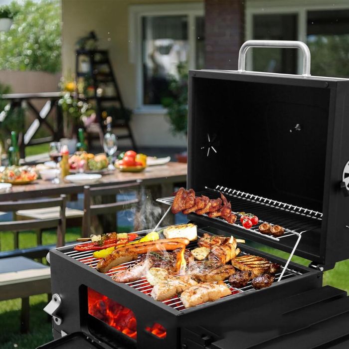 Ново барбекю на дървени въглища  109 х 103см