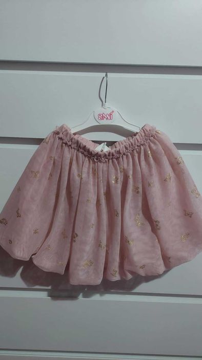 H&M HM детски костюм пола и блуза с апликация щампа отпред