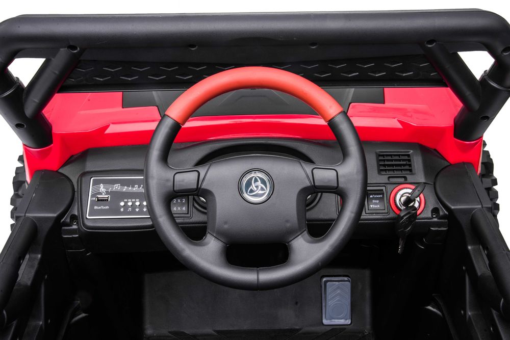 Buggy electric pentru copii Autokids UTV TURBO 4x4 120W HC301 Rosu