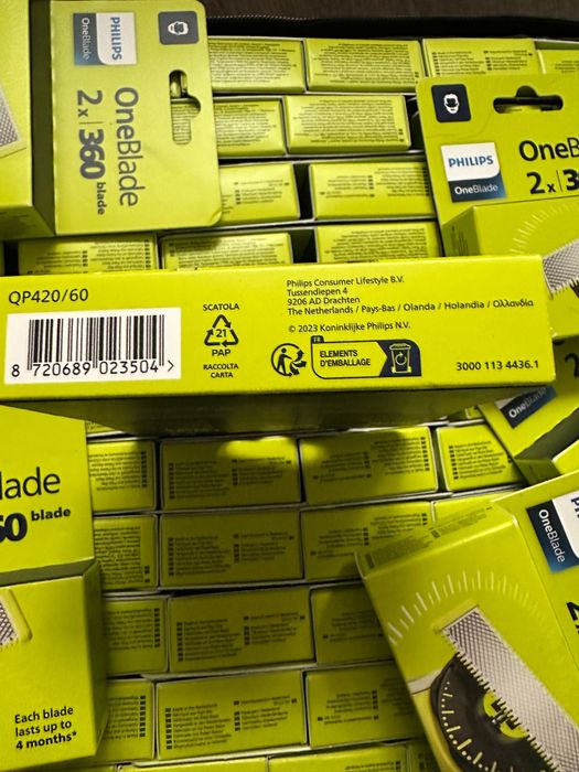 90 pack Rezerve Philips OneBlade  2x360