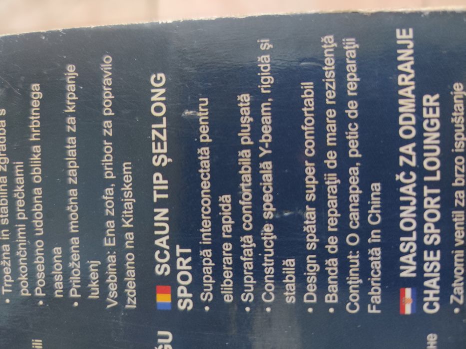 Saltea gonflabila tip sezlong albastru - Bestway