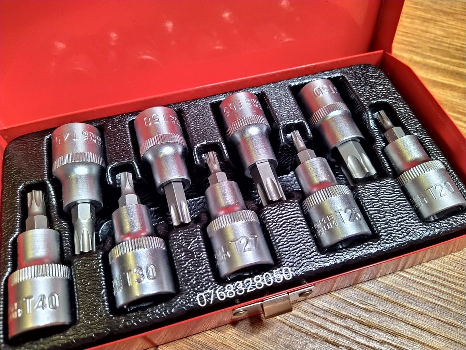 Trusa chei tubulare cu torx 9 piese TX 20-60