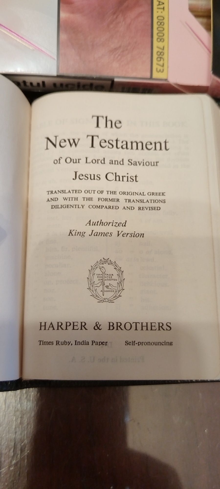 Vand ediție buzunar Harper - New Testament