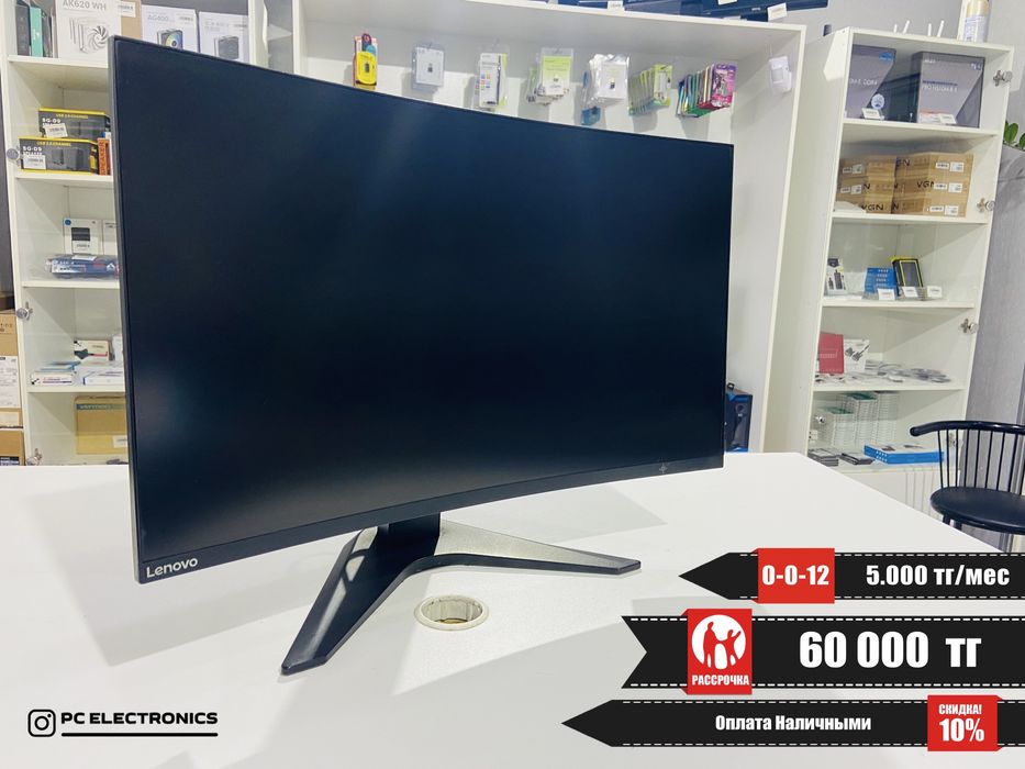 Рассрочка! Lenovo G27c-10 - 27’ дюйм/FullHD/IPS/165Hz/HDMI-DP