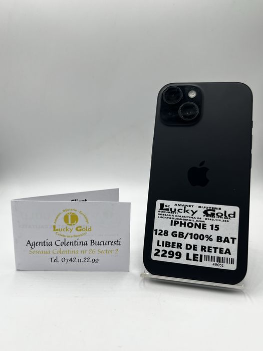 Iphone 15 128Gb/100% Baterie Garantie! #49651