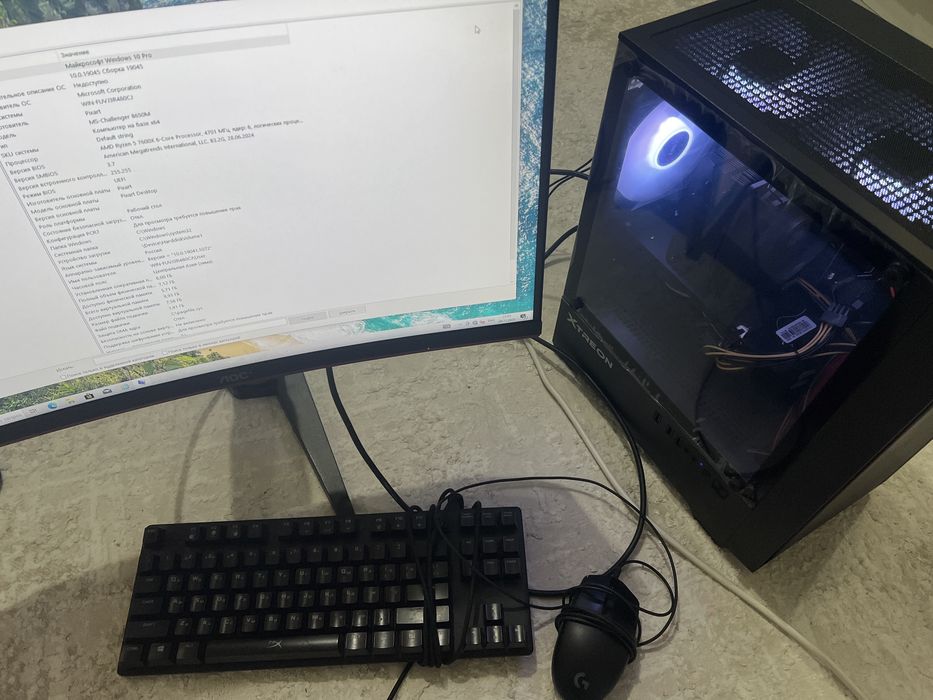 AMD Ryzen5 7600x с RX580 8gb