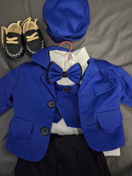 Costum botez baiat 3-6 luni