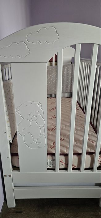 Бебешко легло TYMON с матрак PIERRE CARDIN MAGNIFLEX, 60х120см.